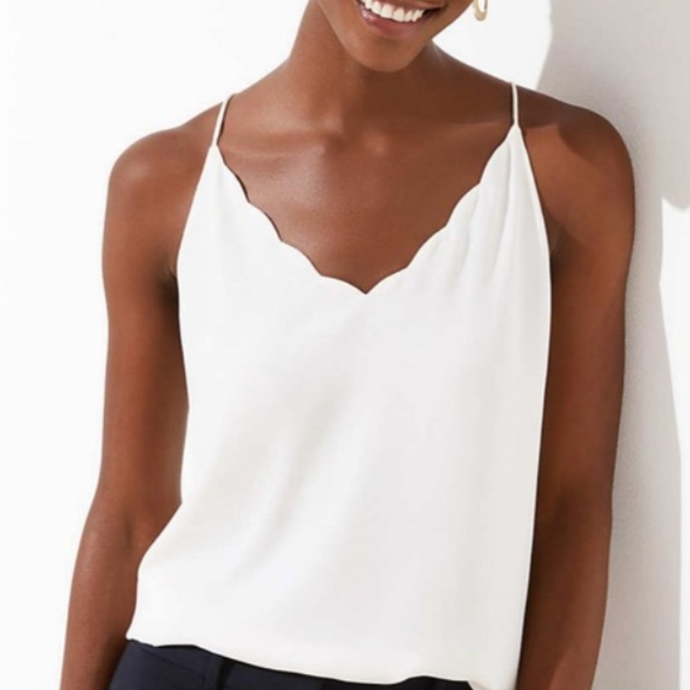 LOFT Scalloped Strappy Camisole